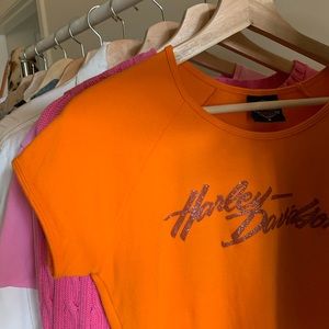 Harley Davidson cropped tee